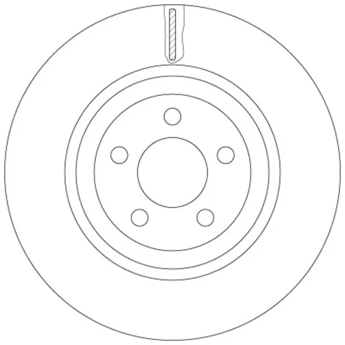 Brzdový kotúč TRW DF6244S - obr. 1