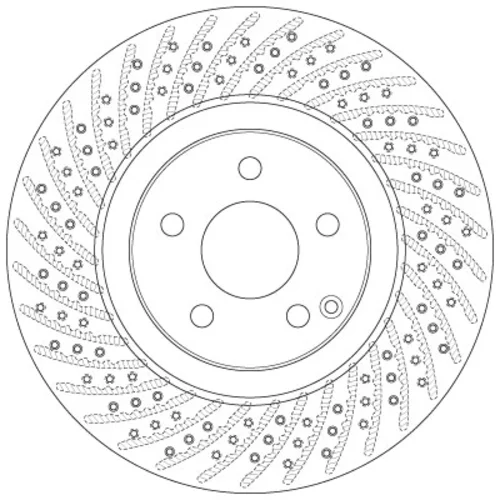 Brzdový kotúč TRW DF6433S - obr. 1