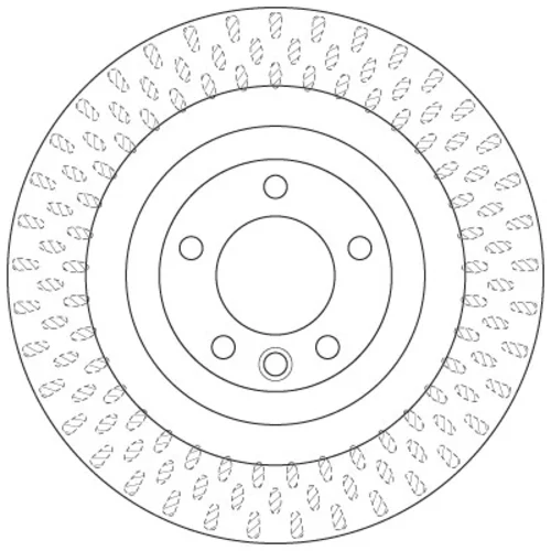Brzdový kotúč TRW DF6505S - obr. 1