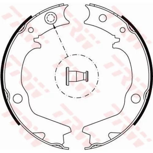 Sada brzd. čeľustí parkov. brzdy TRW GS8479