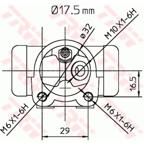 Brzdový valček kolesa TRW BWC248 - obr. 1