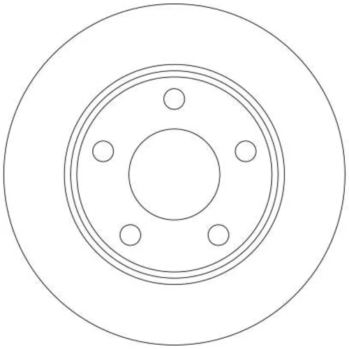 Brzdový kotúč TRW DF4126 - obr. 1