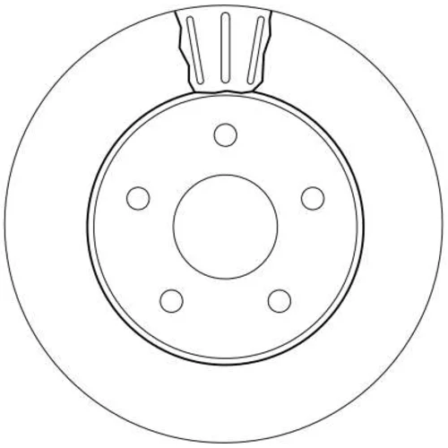 Brzdový kotúč TRW DF4170 - obr. 1