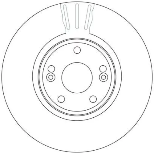 Brzdový kotúč TRW DF4229S - obr. 1