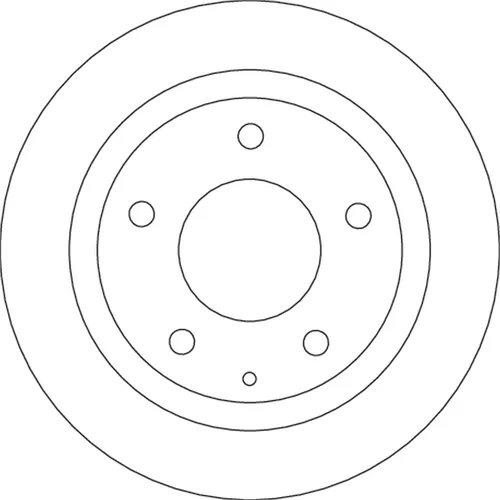 Brzdový kotúč TRW DF4689 - obr. 1