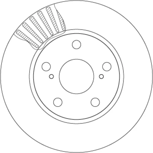 Brzdový kotúč TRW DF4810 - obr. 1