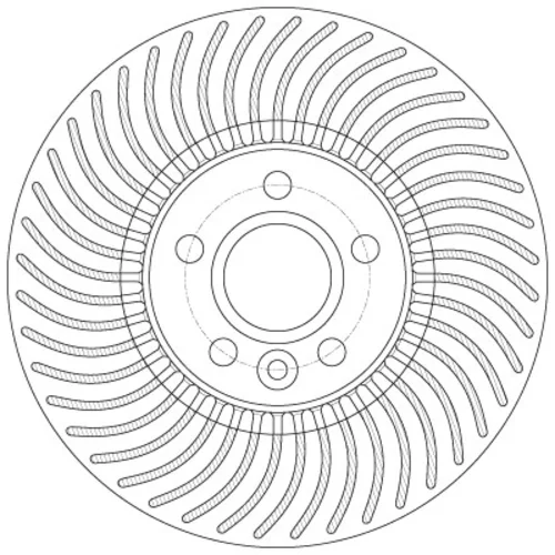 Brzdový kotúč TRW DF6185S - obr. 1