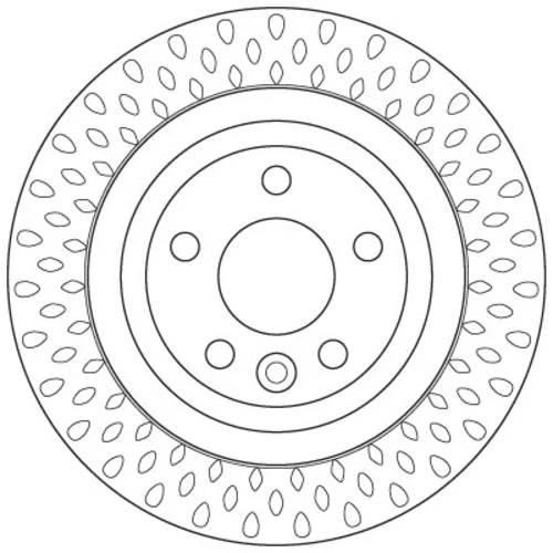 Brzdový kotúč TRW DF6387 - obr. 1