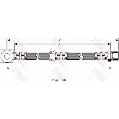 Brzdová hadica TRW PHD267