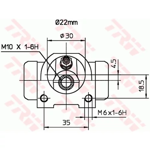 Brzdový valček kolesa BWH376 /TRW/ - obr. 1