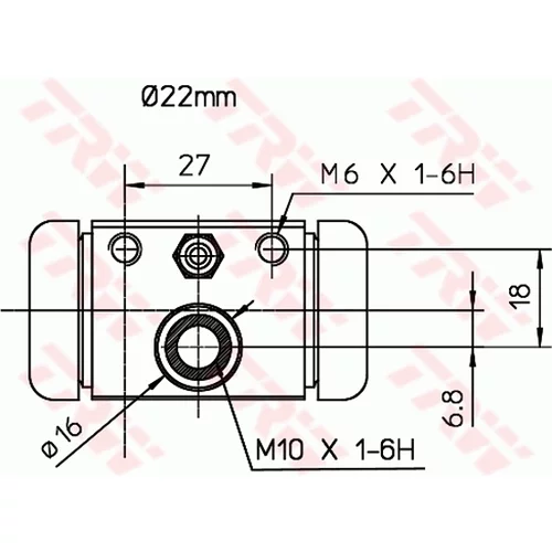 Brzdový valček kolesa TRW BWH394 - obr. 1