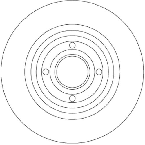 Brzdový kotúč TRW DF4414BS - obr. 1