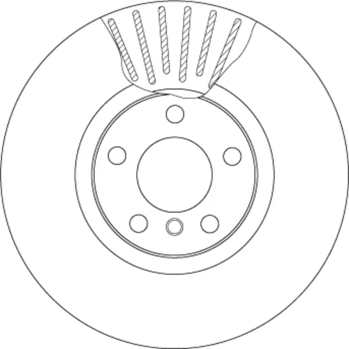 Brzdový kotúč TRW DF4853S - obr. 1