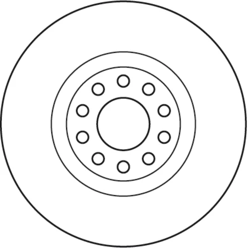 Brzdový kotúč TRW DF6060S - obr. 1