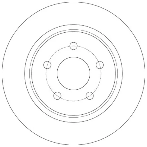 Brzdový kotúč TRW DF6150 - obr. 1