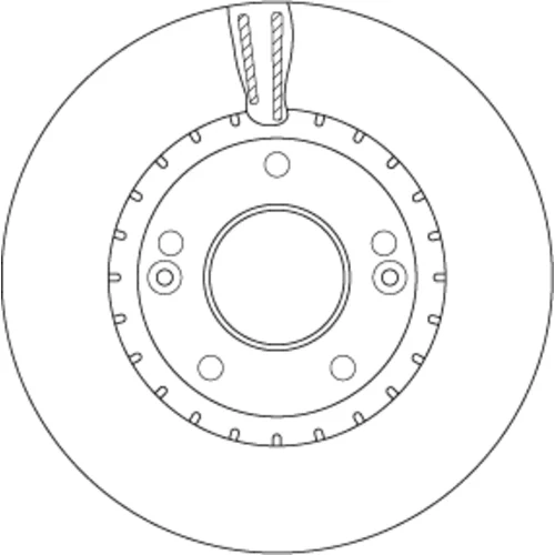 Brzdový kotúč TRW DF6628