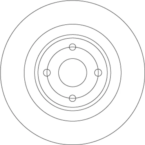 Brzdový kotúč TRW DF6974