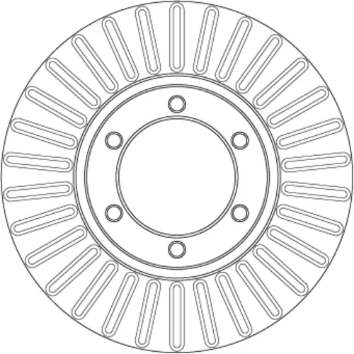 Brzdový kotúč TRW DF7152 - obr. 1