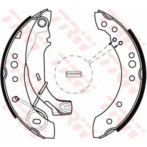 Sada brzdových čeľustí TRW GS8467