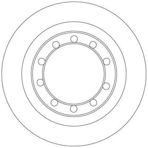 Brzdový kotúč TRW DF4330 - obr. 1