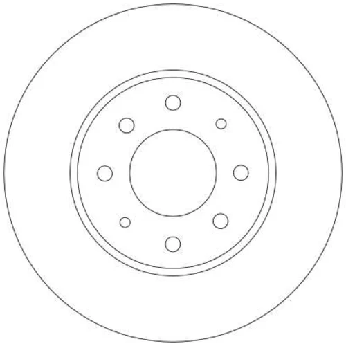 Brzdový kotúč TRW DF4345 - obr. 1