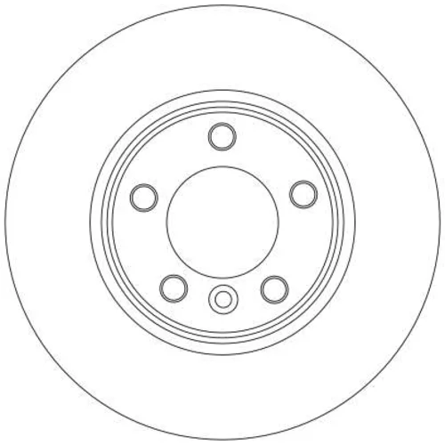 Brzdový kotúč TRW DF4359 - obr. 1