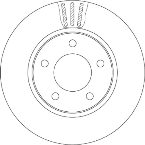 Brzdový kotúč TRW DF4550 - obr. 1