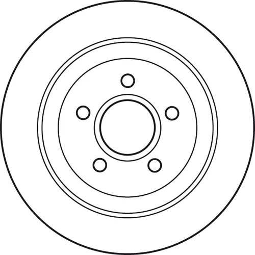 Brzdový kotúč TRW DF4875 - obr. 1