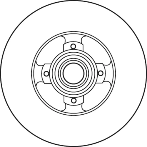 Brzdový kotúč TRW DF6128BS - obr. 1