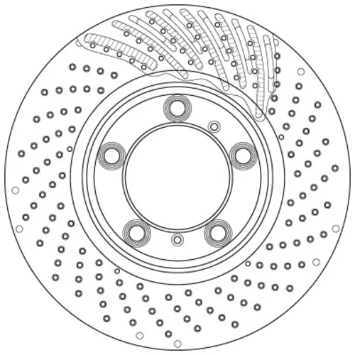 Brzdový kotúč TRW DF6464S - obr. 1