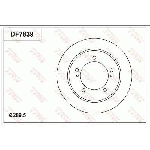 Brzdový kotúč TRW DF7839