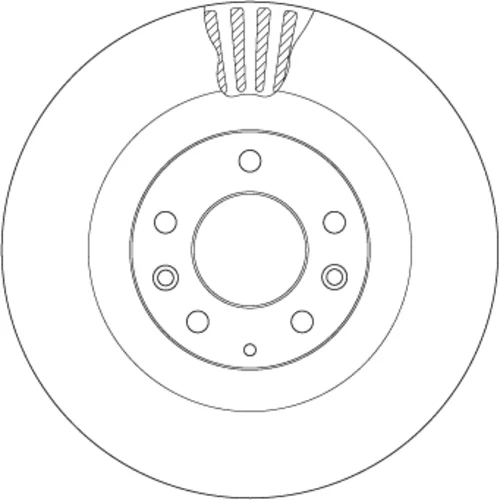 Brzdový kotúč TRW DF8043 - obr. 1