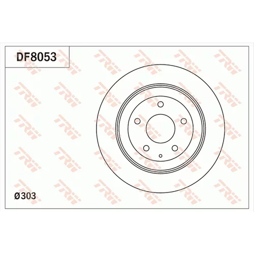 Brzdový kotúč TRW DF8053