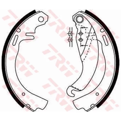 Sada brzdových čeľustí TRW GS6187