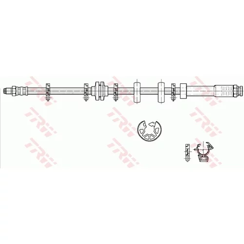 Brzdová hadica TRW PHB297 - obr. 1