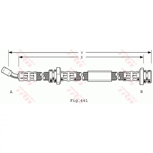 Brzdová hadica TRW PHD208