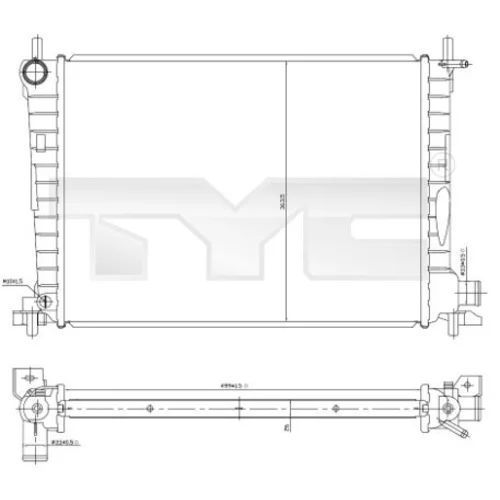 Chladič motora TYC 710-0027