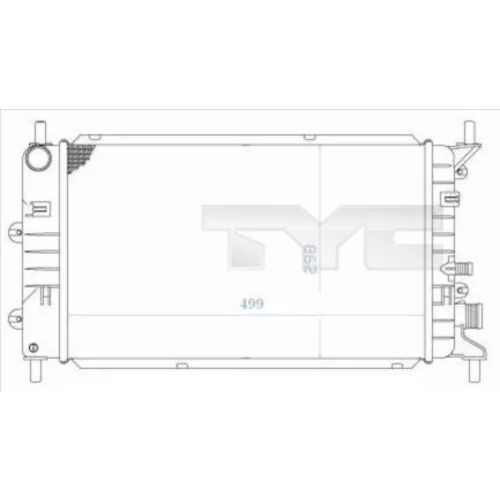 Chladič motora TYC 710-0036