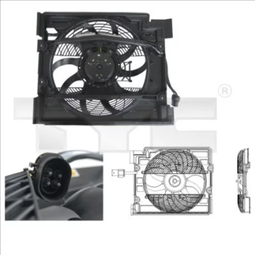 Ventilátor chladenia motora TYC 803-0006