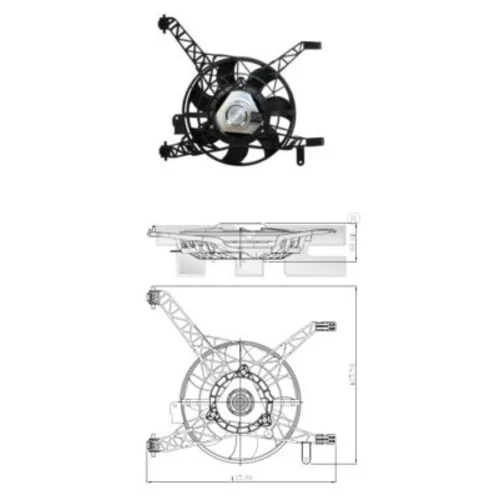 Ventilátor chladenia motora TYC 810-0041