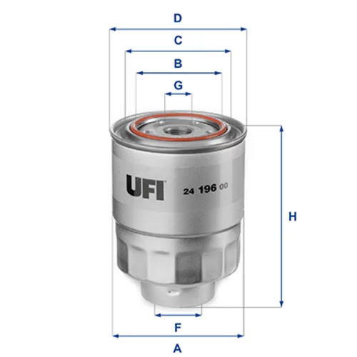 Palivový filter UFI 24.196.00