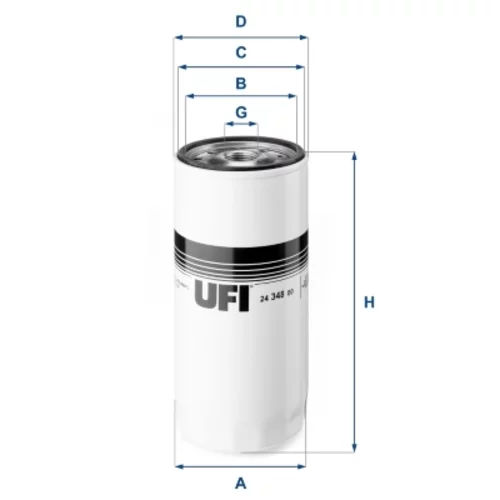 Palivový filter UFI 24.348.00