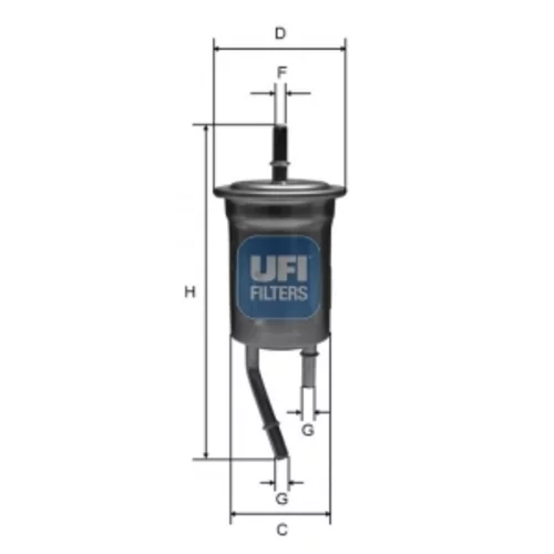 Palivový filter UFI 31.828.00