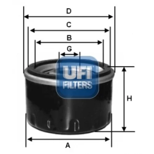 Olejový filter UFI 23.173.01