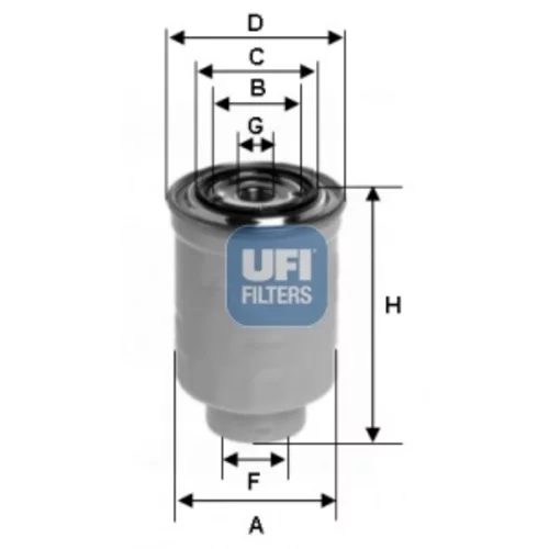 Palivový filter UFI 24.119.00