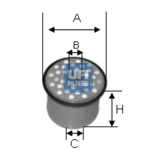 Palivový filter UFI 24.390.00