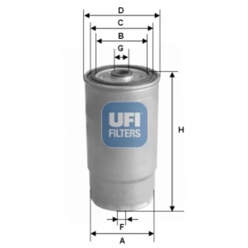 Palivový filter UFI 24.460.00