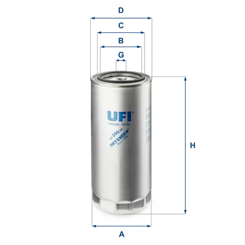 Palivový filter UFI 24.396.00