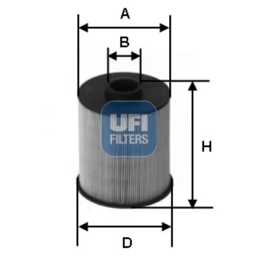 Palivový filter UFI 26.077.00