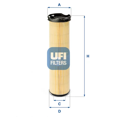 Vzduchový filter UFI 27.586.00